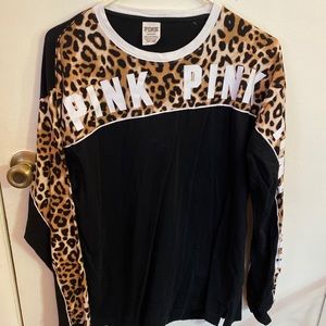 Victoria Secret Pink Long sleeve Leopard print